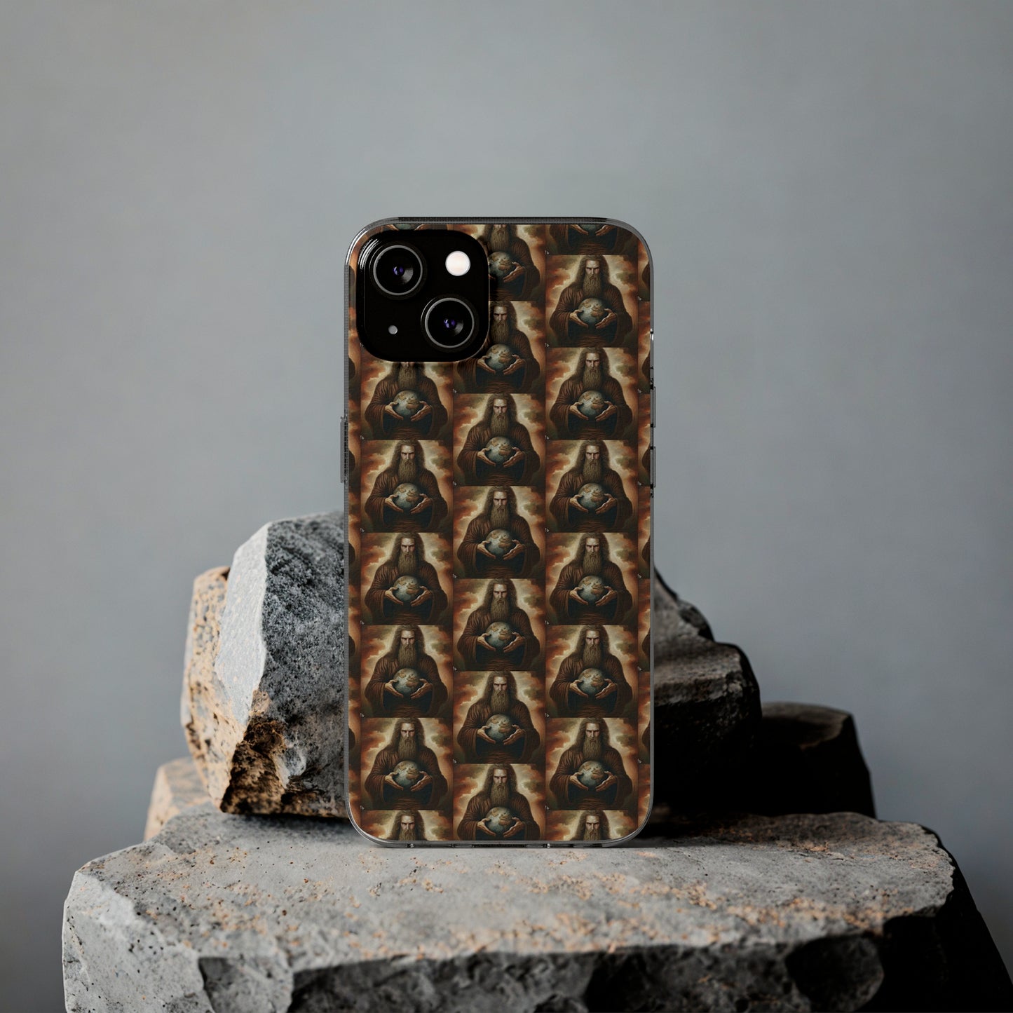AImagination Collection Soft Phone Cases - "Yahweh's World" - The God Ball Originals by Chris Rabalais (2024)