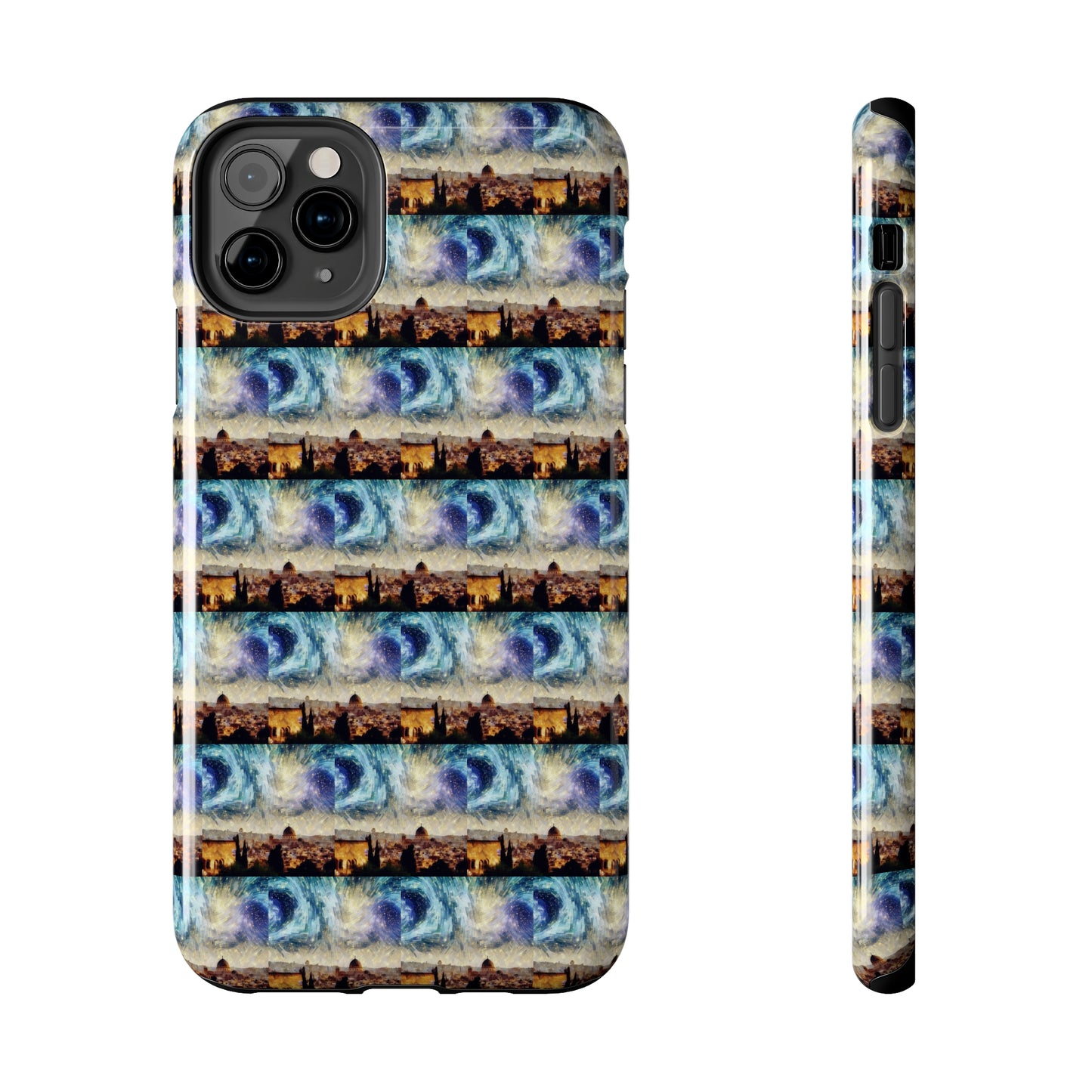 AImagination Collection iPhone Tough Case - "Starry Jerusalem" - The God Ball Originals by Chris Rabalais (2024)