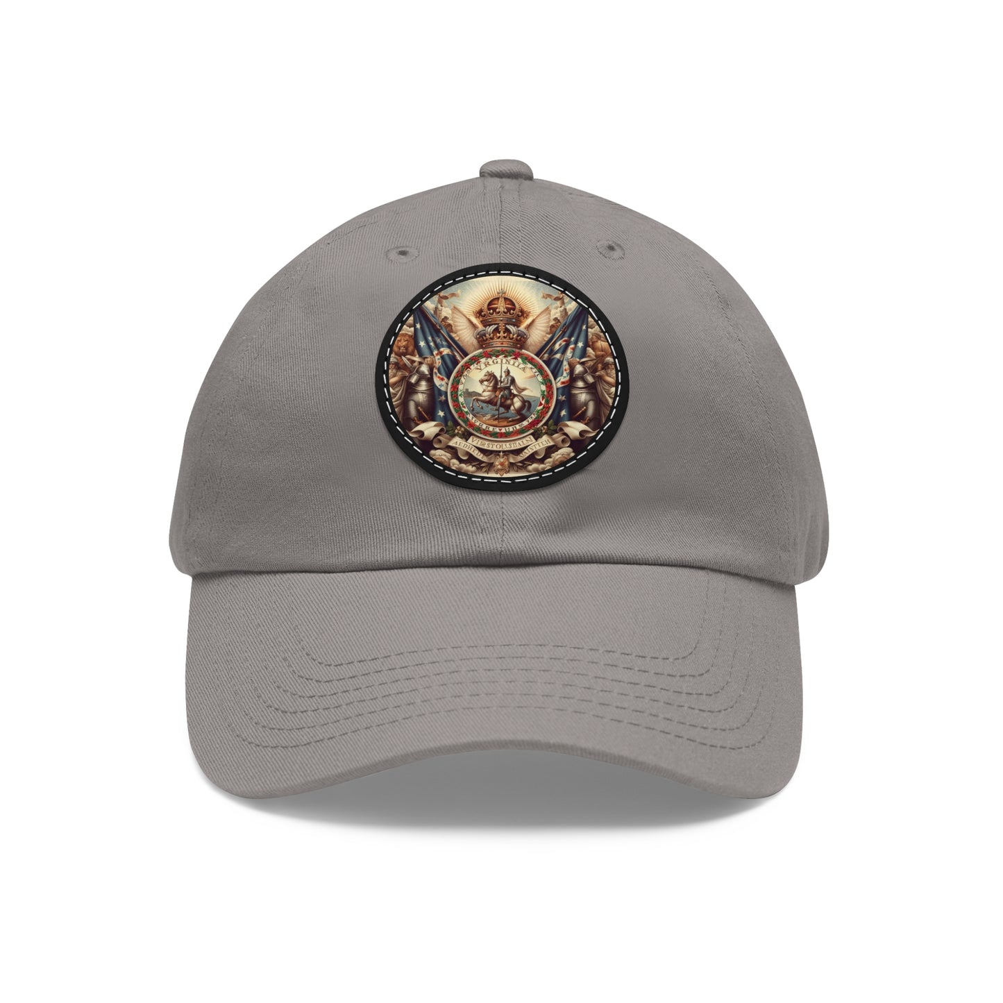 Virginia Vintage Christian Crusader Campaign Hat - Chino Twill Leather Logo - 100% Charity - The God Vote Collection by Chris Rabalais