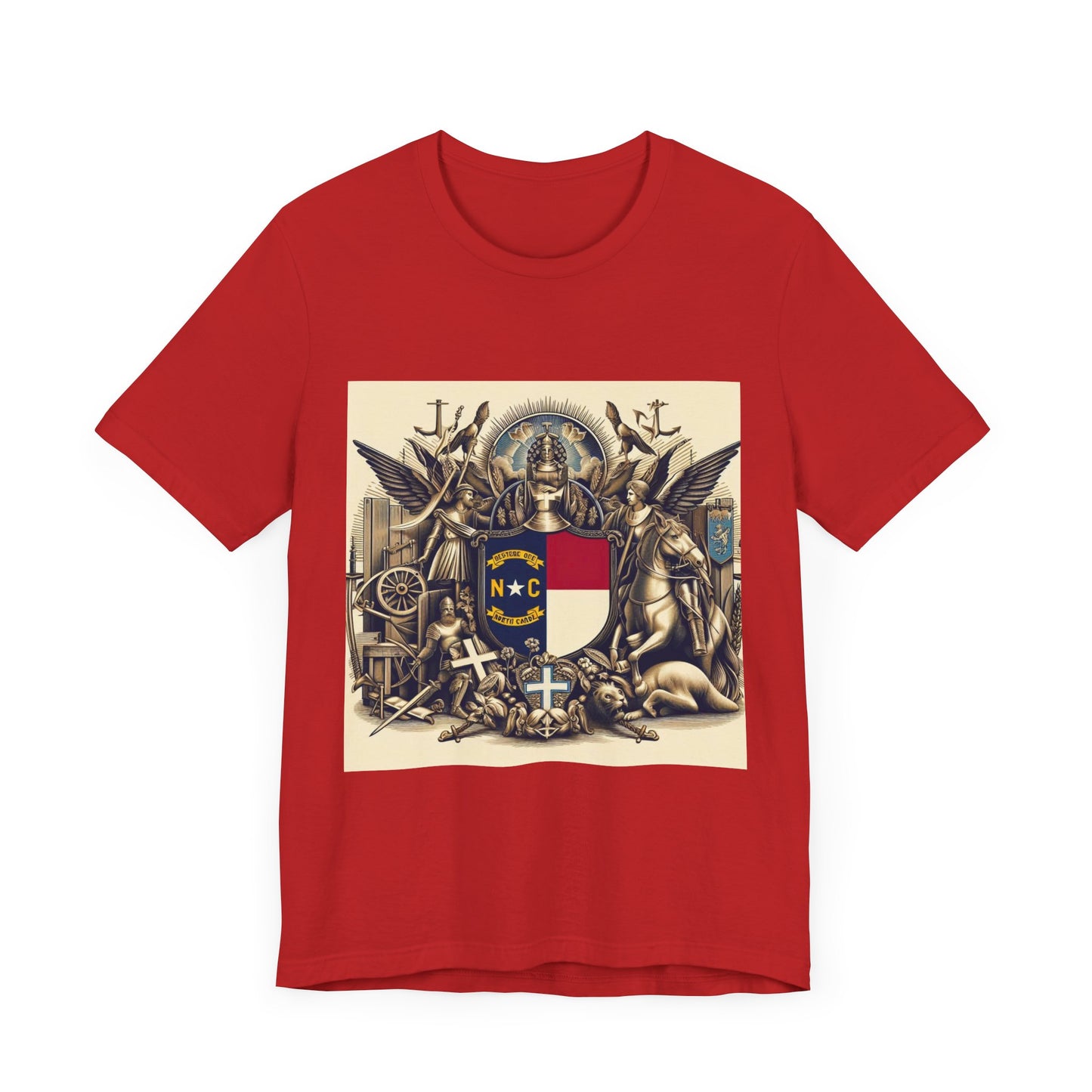 North Carolina Vintage Christian Crusader - Unisex Jersey Tee - USA - 100% Charity Benefit - The God Vote Collection by Chris Rabalais