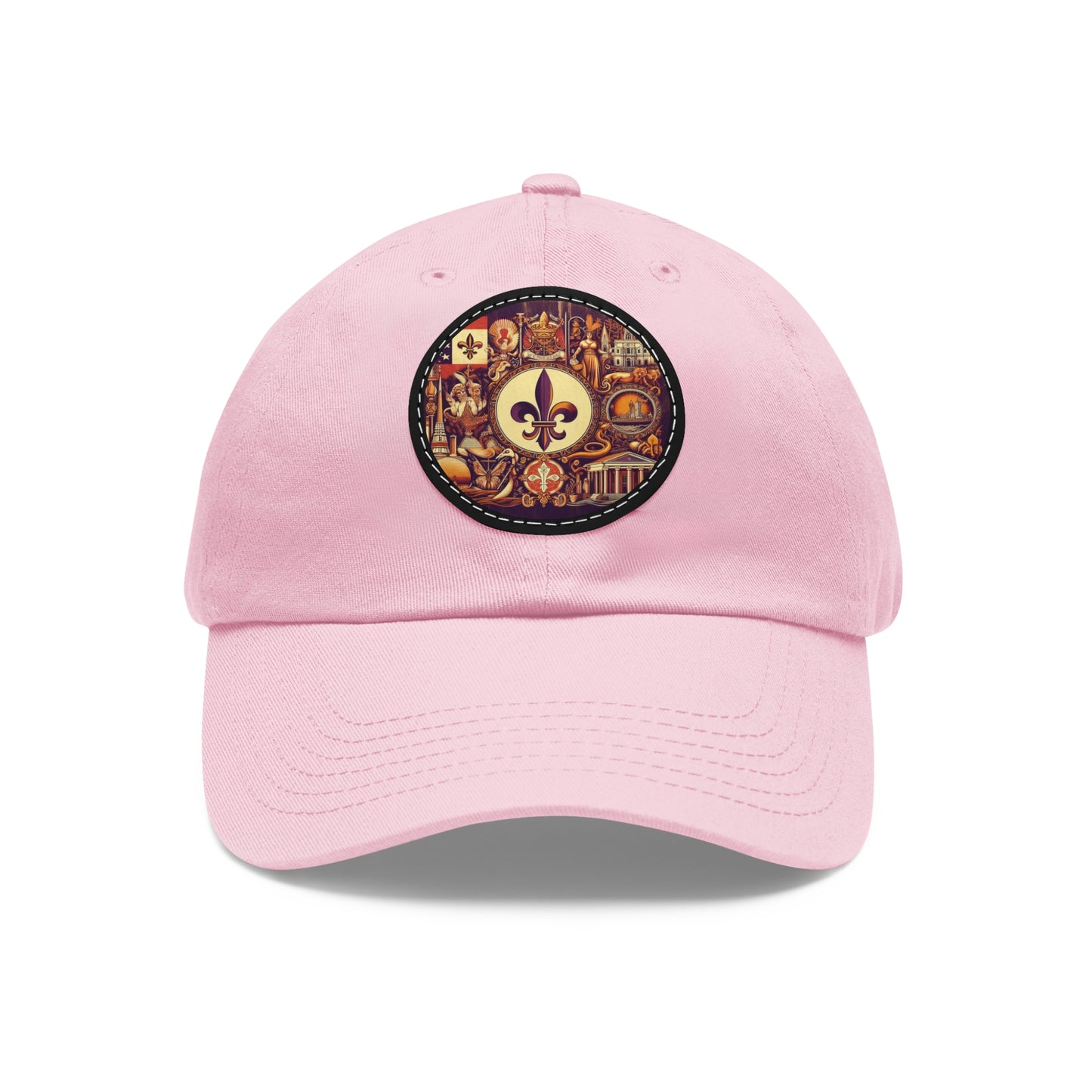 Louisiana Vintage Christian Crusader Campaign Hat - Chino Twill Leather Logo - 100% Charity - The God Vote Collection by Chris Rabalais
