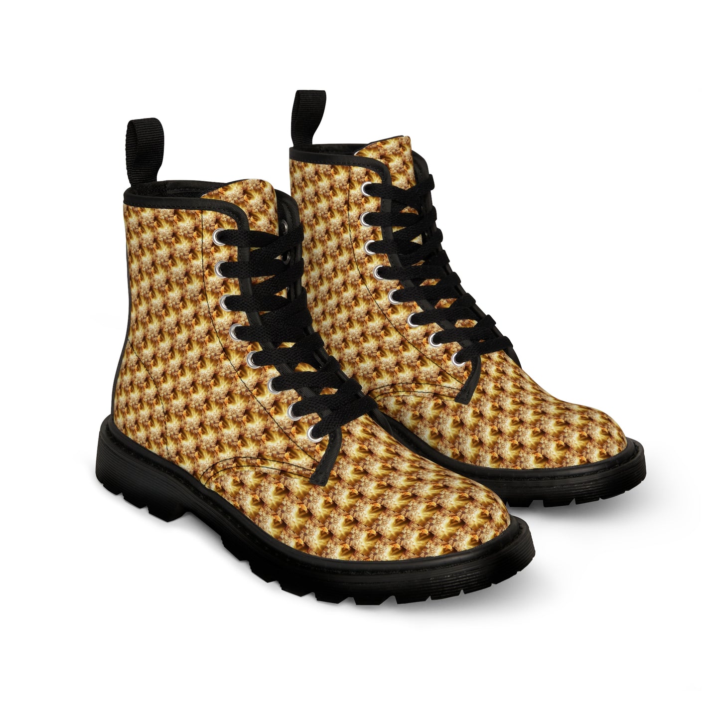 AImagination Collection Women's "Doc" Boots - "The Golden Kingdom" - The God Ball Originals by Chris Rabalais (2024)