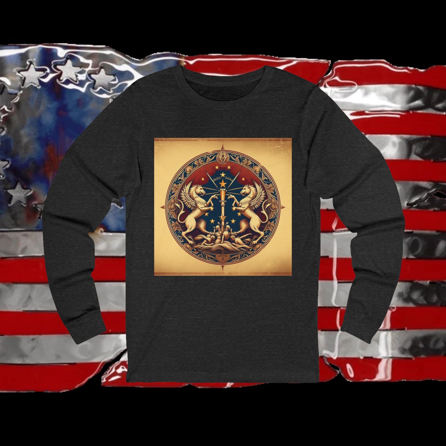 Indiana Vintage Christian Crusader - Unisex Premium Long Sleeve Jersey Tee - 100% Charity - The God Vote Collection by Chris Rabalais