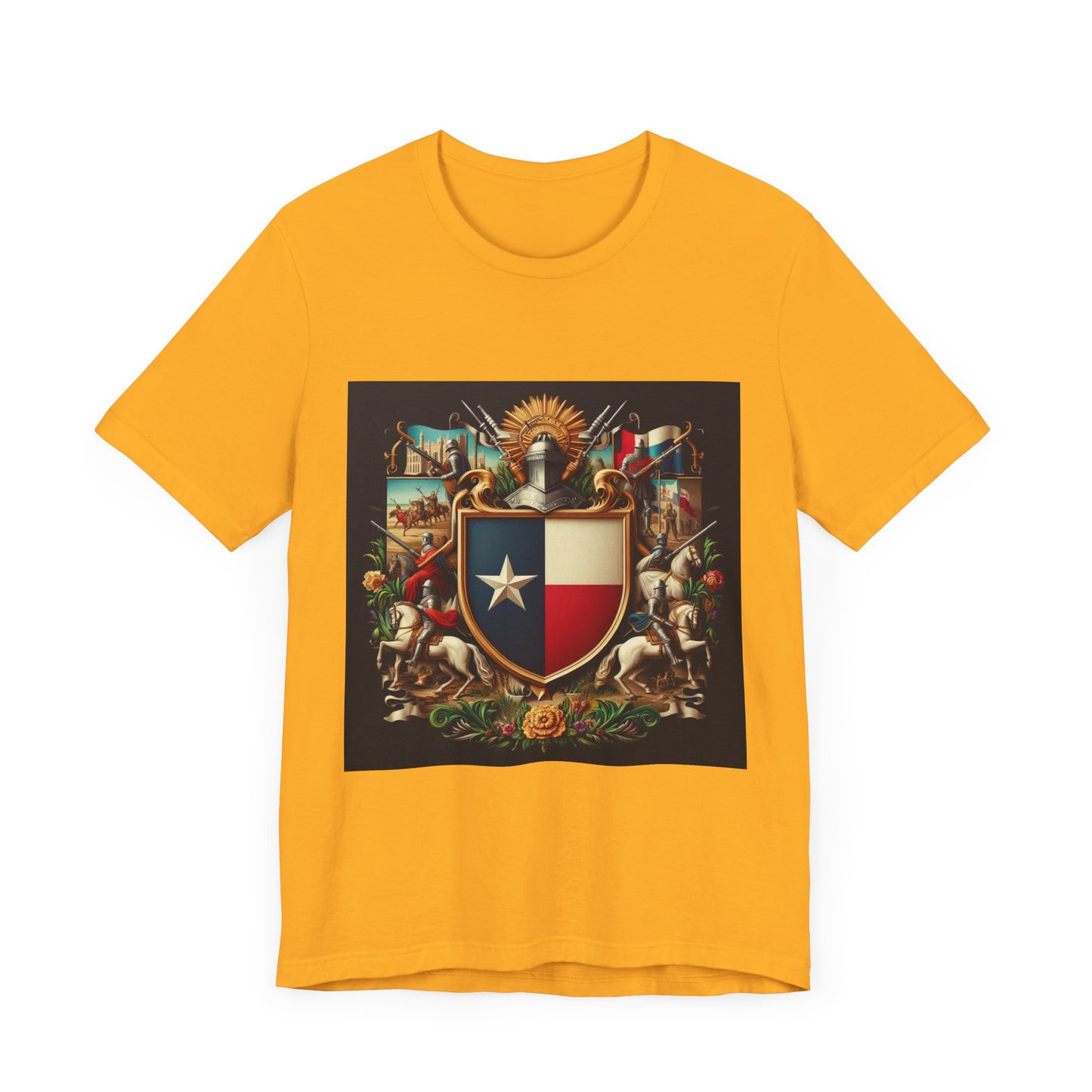 Texas Vintage Christian Crusader - Unisex Jersey Tee - USA - 100% Charity Benefit - The God Vote Collection by Chris Rabalais