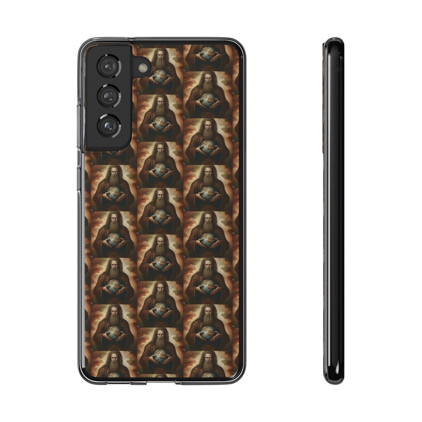 AImagination Collection Soft Phone Cases - "Yahweh's World" - The God Ball Originals by Chris Rabalais (2024)