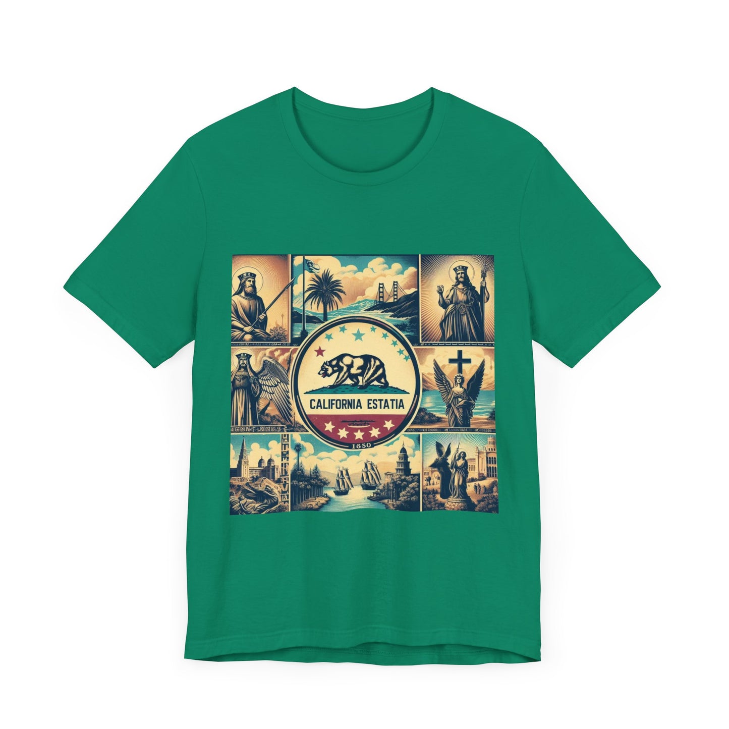 California Vintage Christian Crusader - Unisex Jersey Tee - USA - 100% Charity Benefit - The God Vote Collection by Chris Rabalais