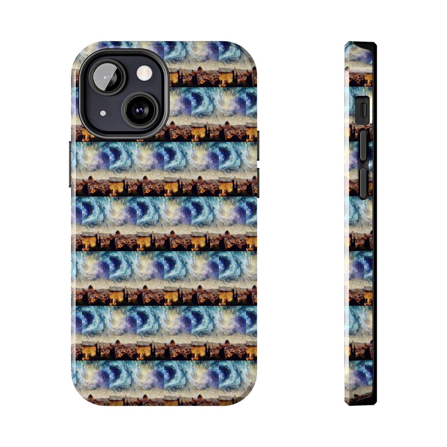 AImagination Collection iPhone Tough Case - "Starry Jerusalem" - The God Ball Originals by Chris Rabalais (2024)