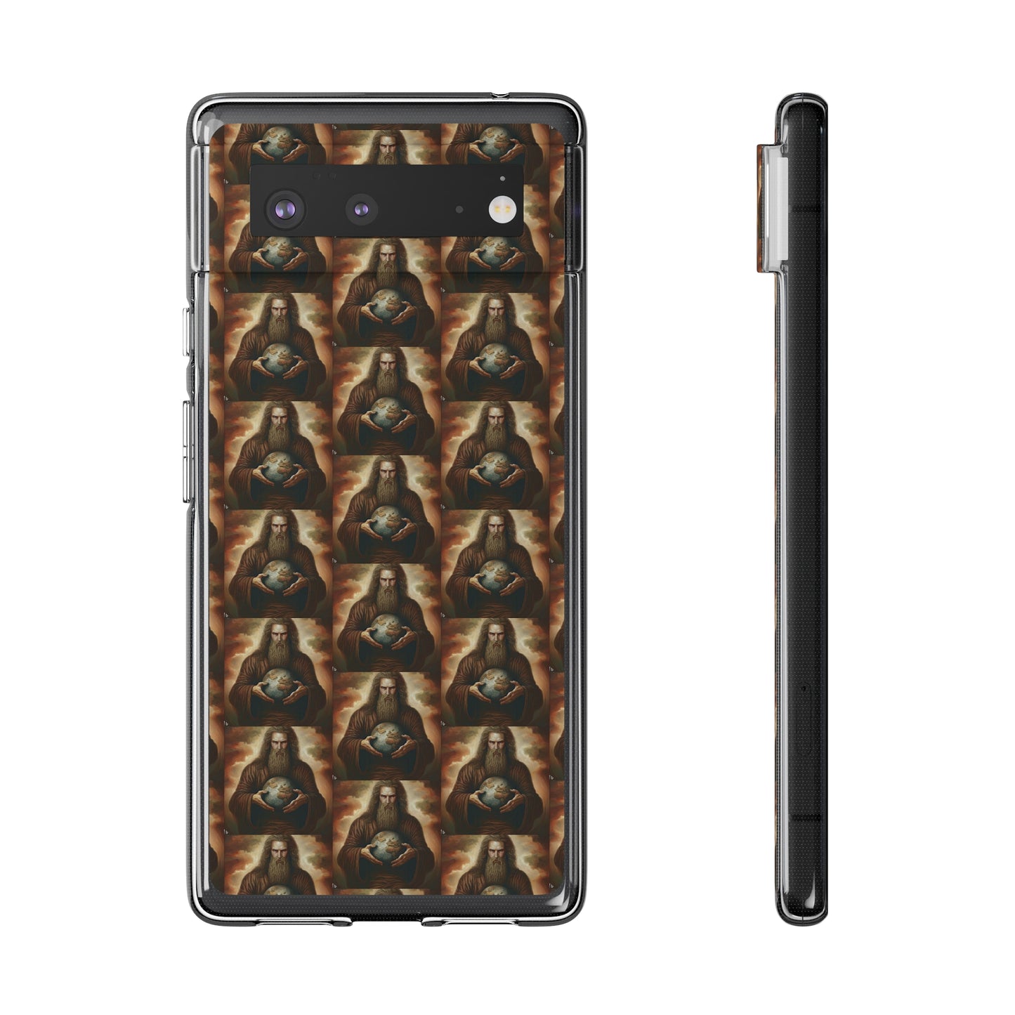 AImagination Collection Soft Phone Cases - "Yahweh's World" - The God Ball Originals by Chris Rabalais (2024)