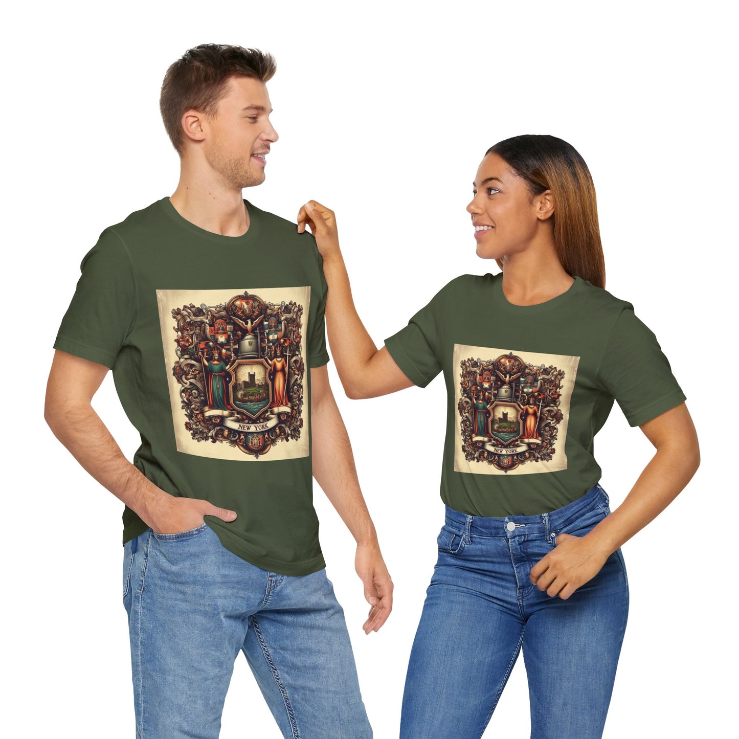 New York Vintage Christian Crusader - Unisex Jersey Tee - USA - 100% Charity Benefit - The God Vote Collection by Chris Rabalais