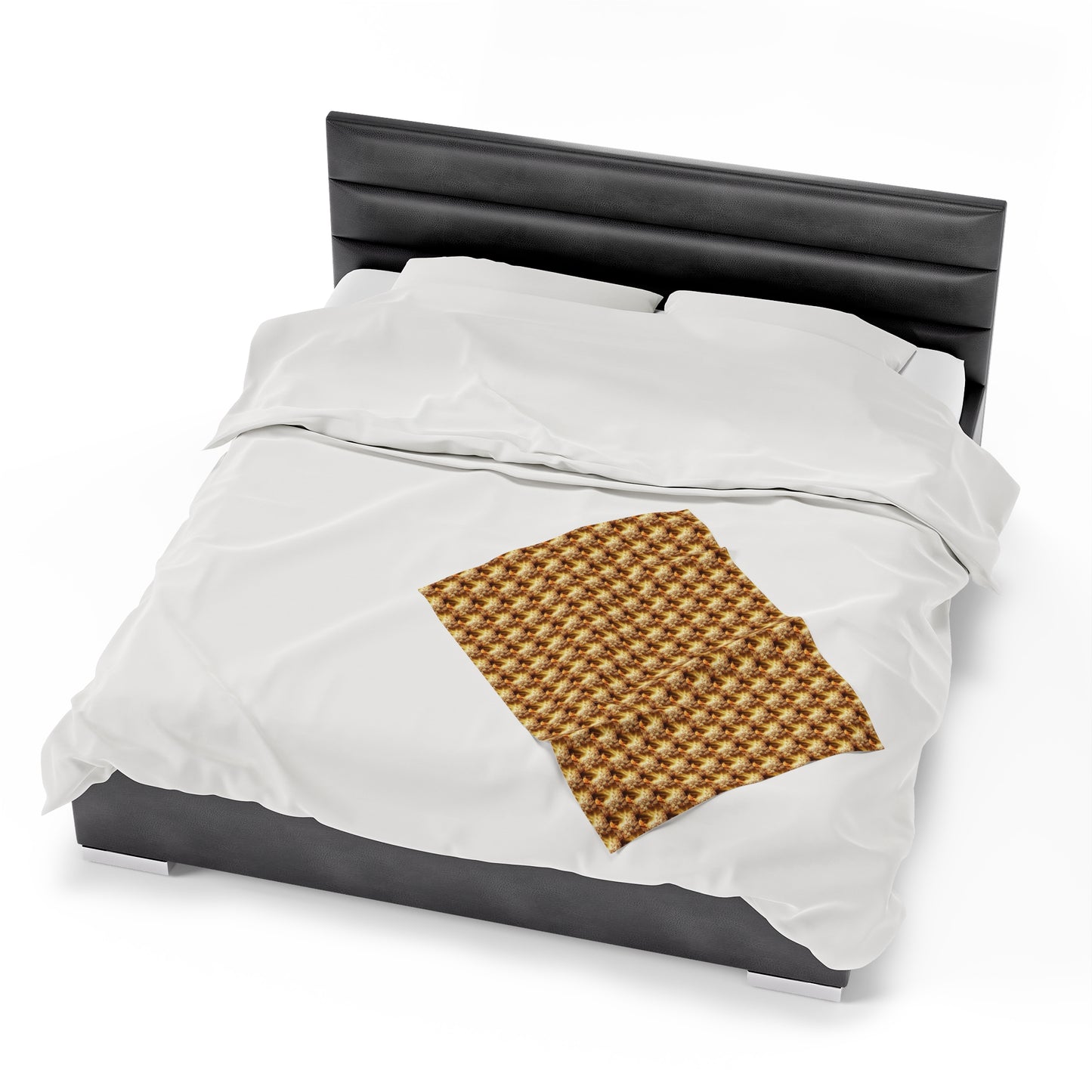 AImagination Collection Velveteen Plush Blanket - "The Golden Kingdom" - The God Ball Originals by Chris Rabalais (2024)