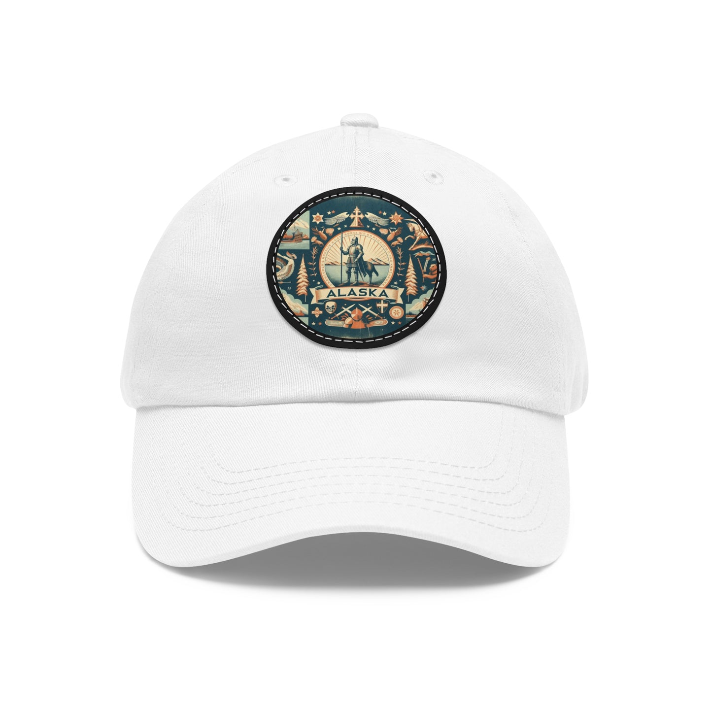 Alaska Vintage Christian Crusader Campaign Hat - Chino Twill Leather Logo - 100% Charity - The God Vote Collection by Chris Rabalais