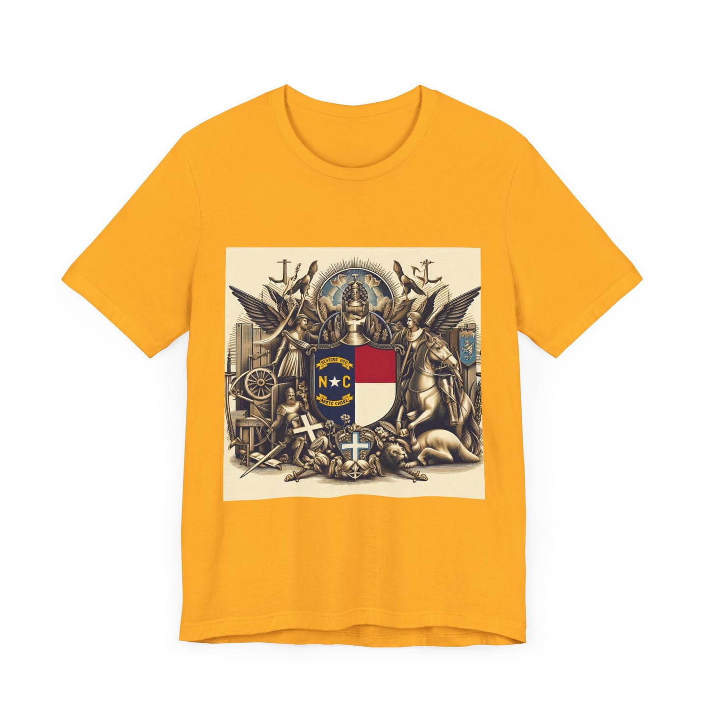 North Carolina Vintage Christian Crusader - Unisex Jersey Tee - USA - 100% Charity Benefit - The God Vote Collection by Chris Rabalais