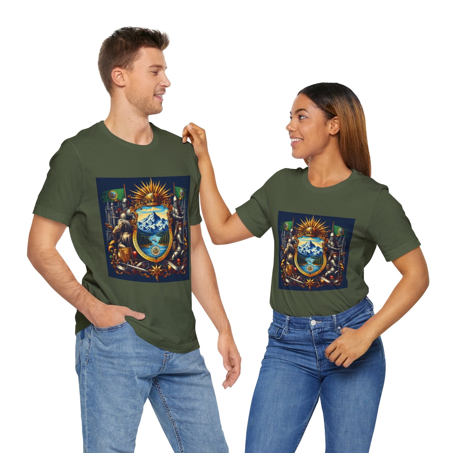 Washington Vintage Christian Crusader - Unisex Jersey Tee - USA - 100% Charity Benefit - The God Vote Collection by Chris Rabalais