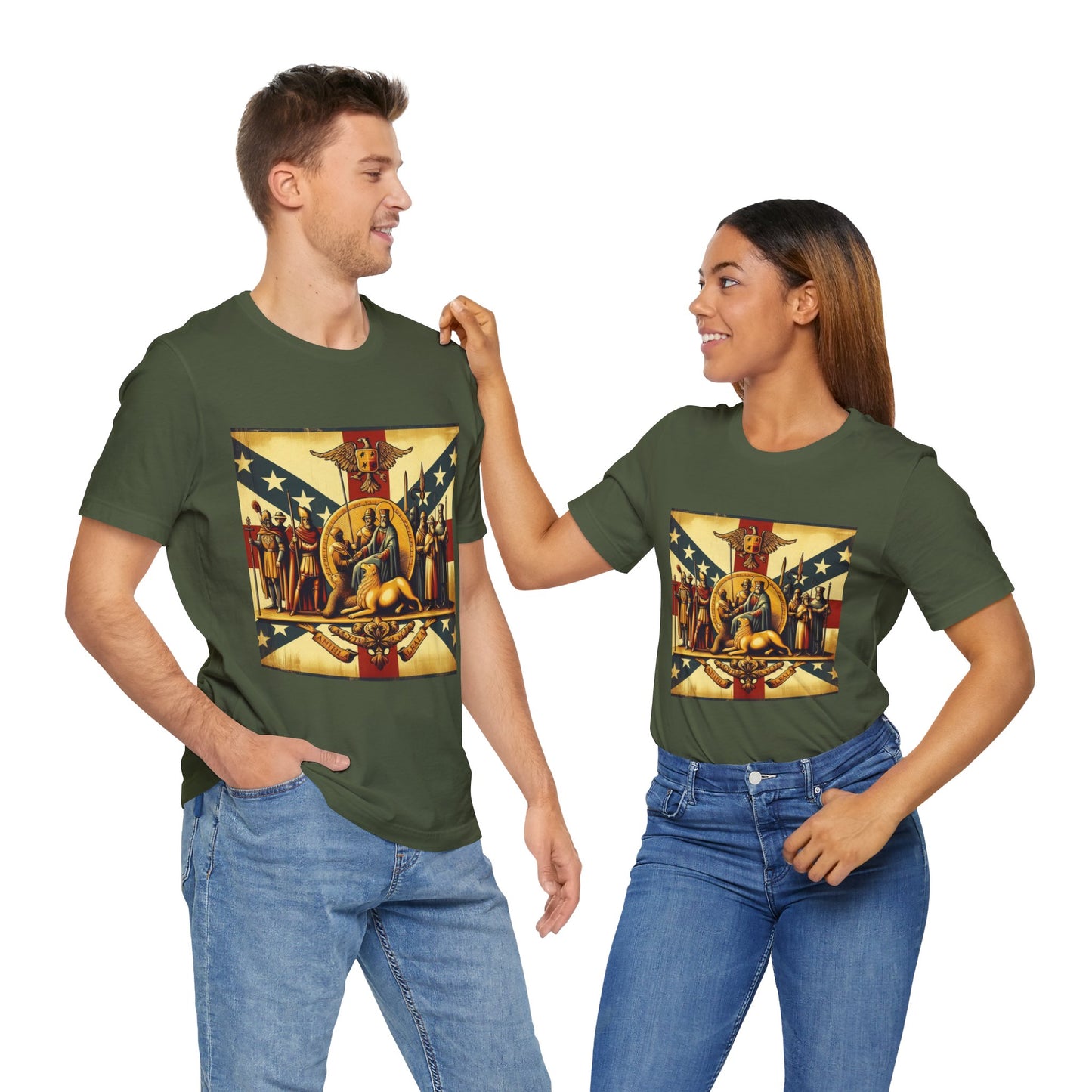 Alabama Vintage Christian Crusader - Unisex Jersey Tee - USA - 100% Charity Benefit - The God Vote Collection by Chris Rabalais