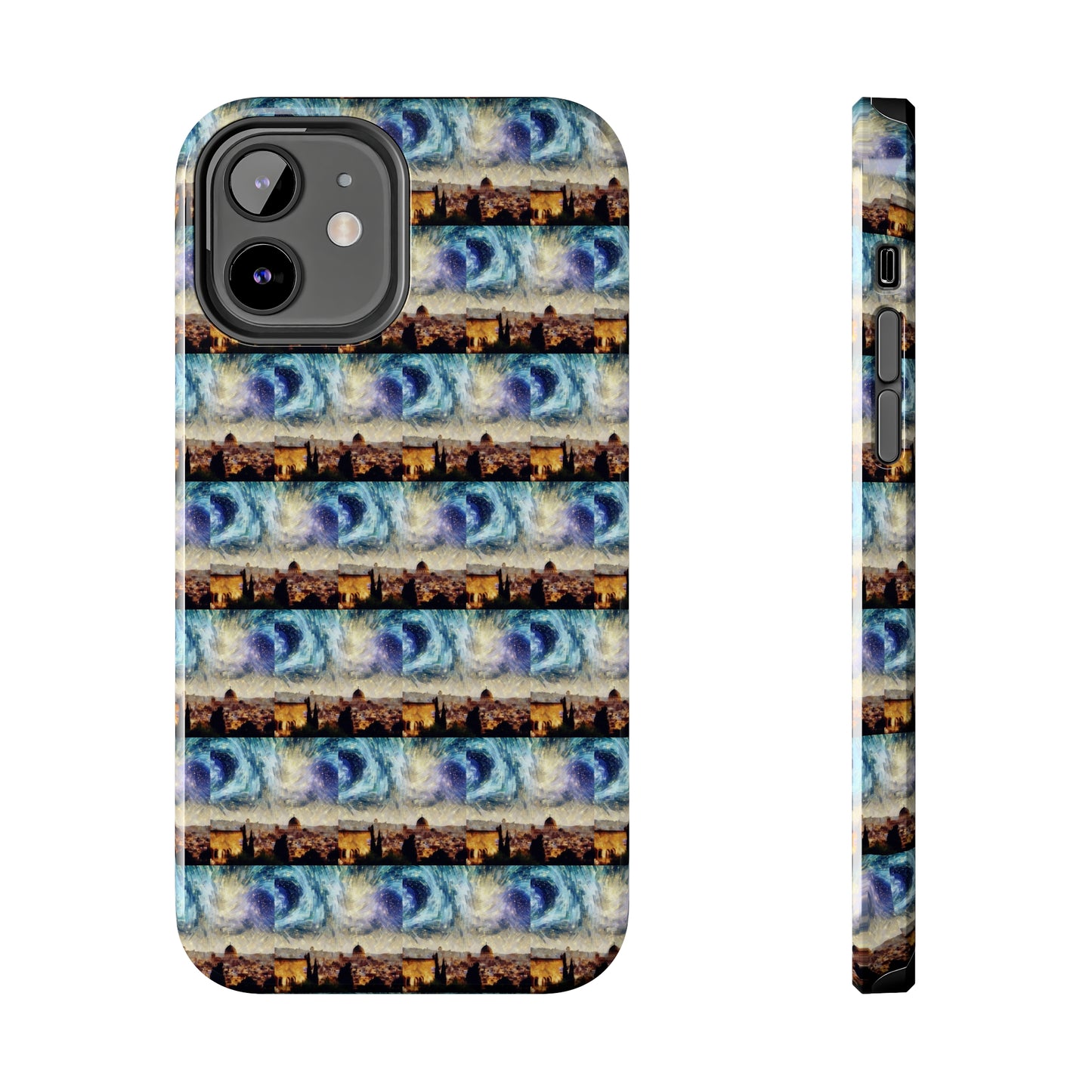 AImagination Collection iPhone Tough Case - "Starry Jerusalem" - The God Ball Originals by Chris Rabalais (2024)