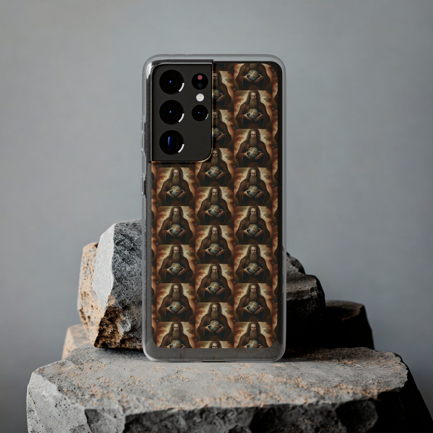 AImagination Collection Soft Phone Cases - "Yahweh's World" - The God Ball Originals by Chris Rabalais (2024)