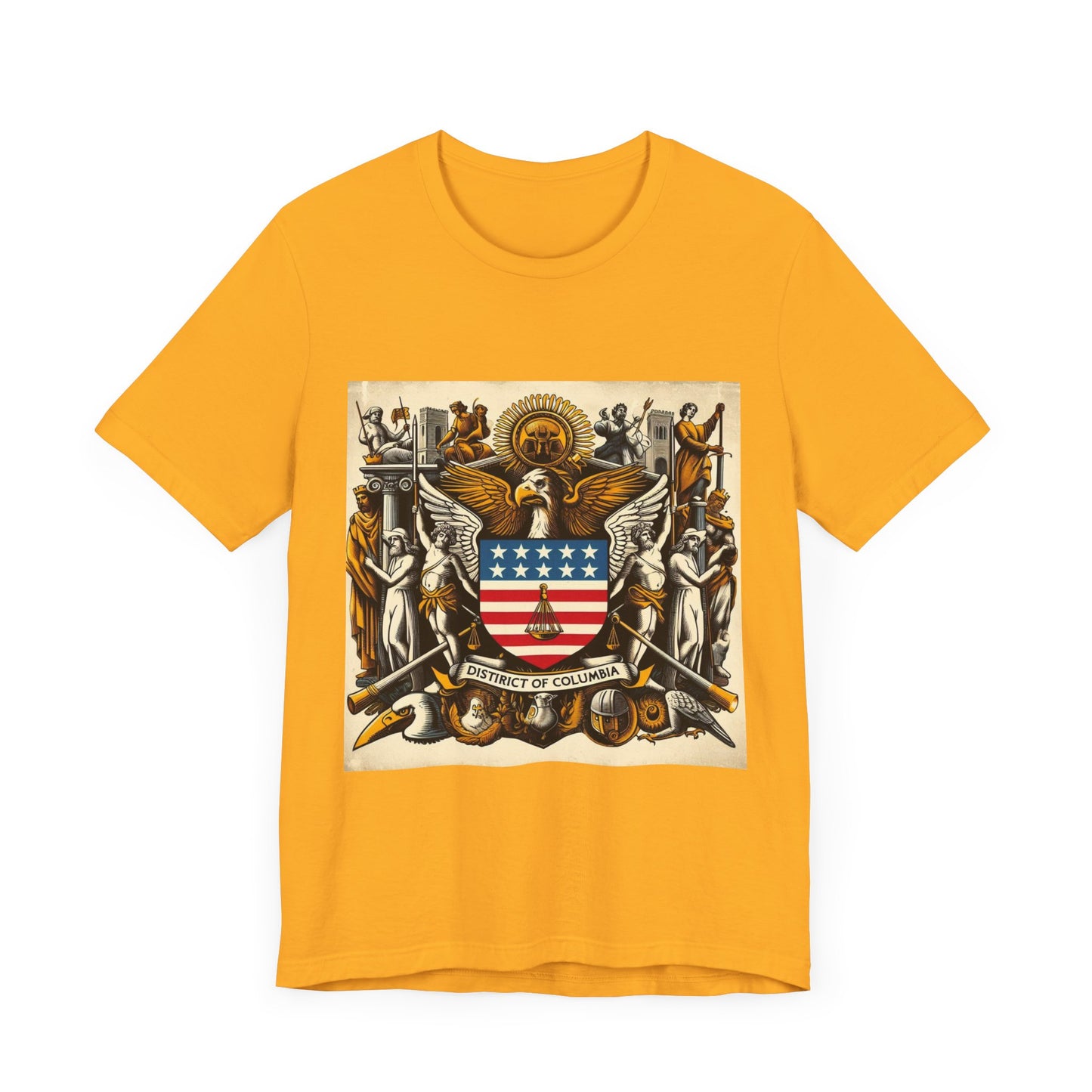 Washington DC Vintage Christian Crusader - Unisex Jersey Tee - USA - 100% Charity Benefit - The God Vote Collection by Chris Rabalais
