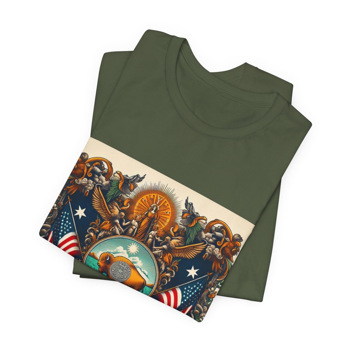 Wyoming Vintage Christian Crusader - Unisex Jersey Tee - USA - 100% Charity Benefit - The God Vote Collection by Chris Rabalais