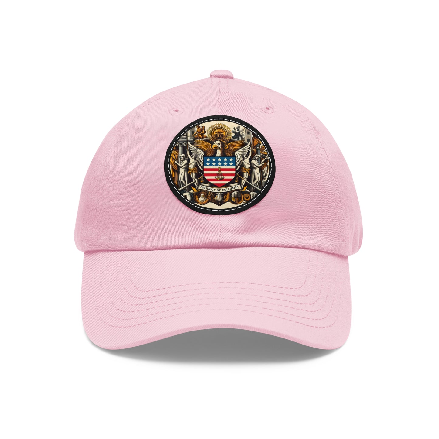 Washington DC Vintage Christian Crusader Campaign Hat - Chino Twill Leather Logo - 100% Charity - The God Vote Collection by Chris Rabalais
