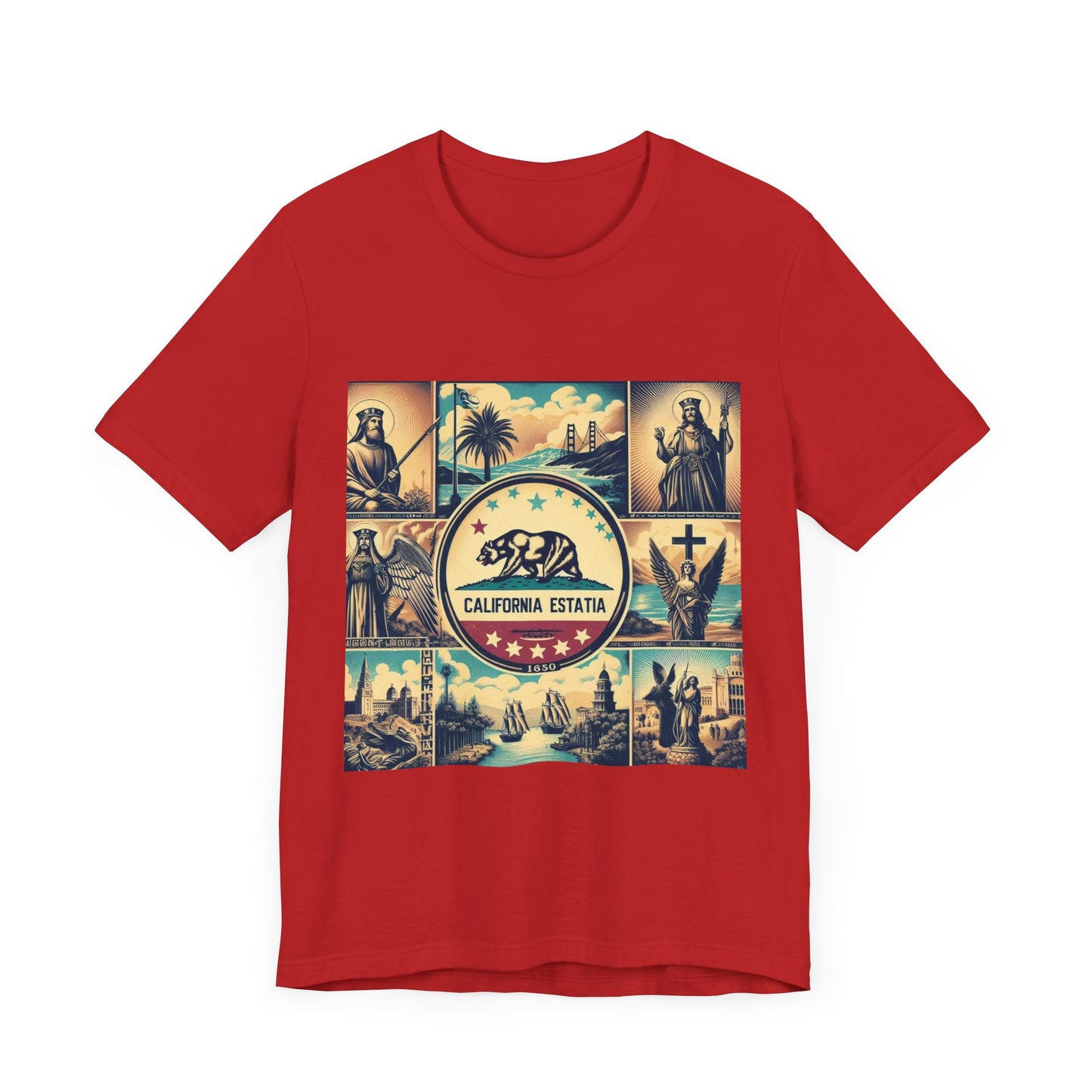 California Vintage Christian Crusader - Unisex Jersey Tee - USA - 100% Charity Benefit - The God Vote Collection by Chris Rabalais