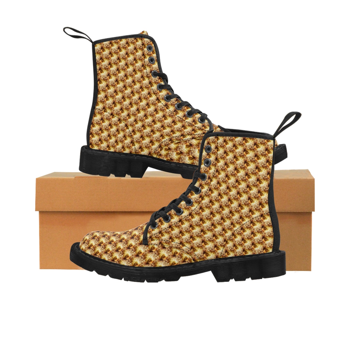 AImagination Collection Women's "Doc" Boots - "The Golden Kingdom" - The God Ball Originals by Chris Rabalais (2024)