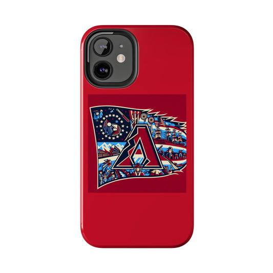AImagination Athletic Patriot Collection Tough iPhone Case - Ye' Olde Arizona Diamondbacks - The God Ball Originals by Chris Rabalais (2024)