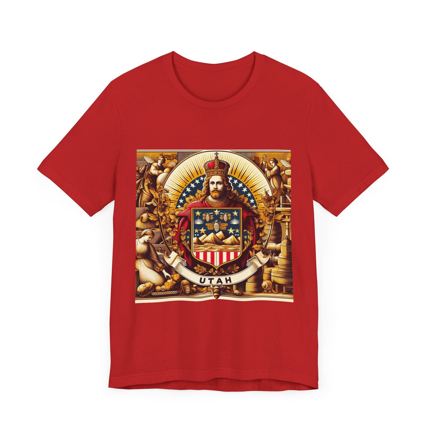 Utah Vintage Christian Crusader - Unisex Jersey Tee - USA - 100% Charity Benefit - The God Vote Collection by Chris Rabalais