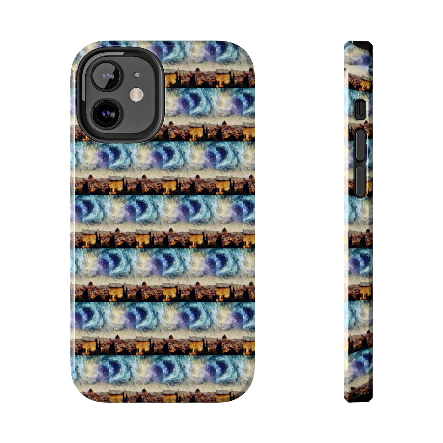 AImagination Collection iPhone Tough Case - "Starry Jerusalem" - The God Ball Originals by Chris Rabalais (2024)