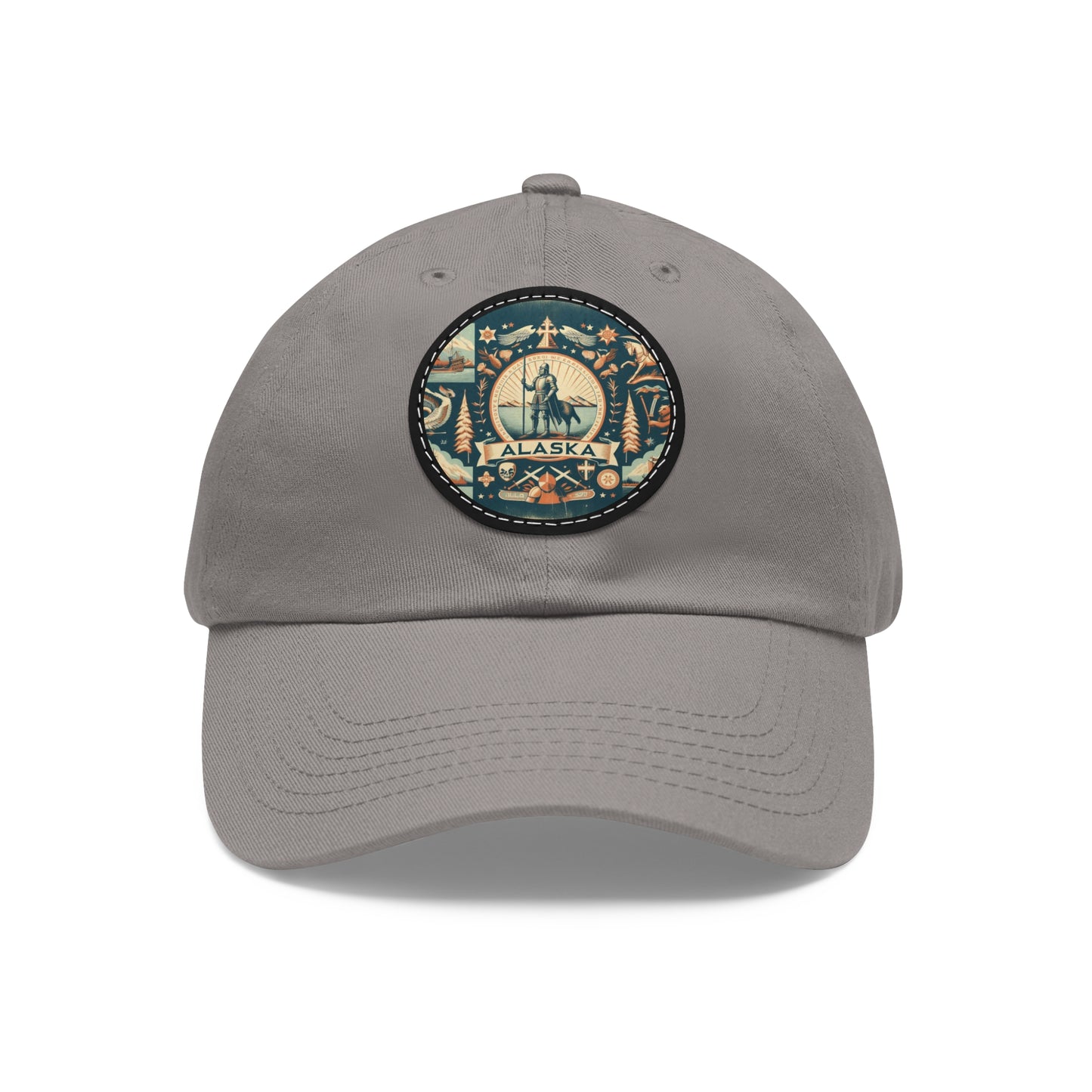 Alaska Vintage Christian Crusader Campaign Hat - Chino Twill Leather Logo - 100% Charity - The God Vote Collection by Chris Rabalais
