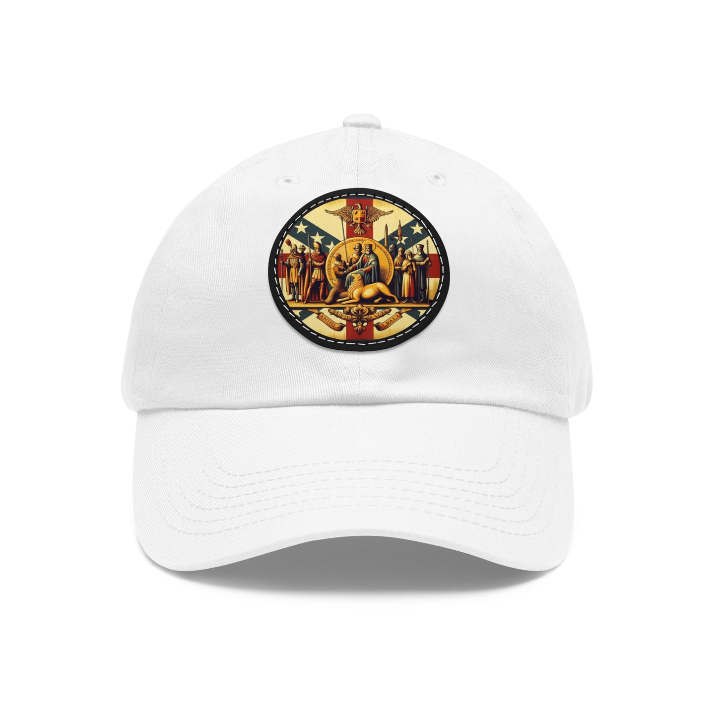 Alabama Vintage Christian Crusader Campaign Hat - Chino Twill Leather Logo - 100% Charity - The God Vote Collection by Chris Rabalais