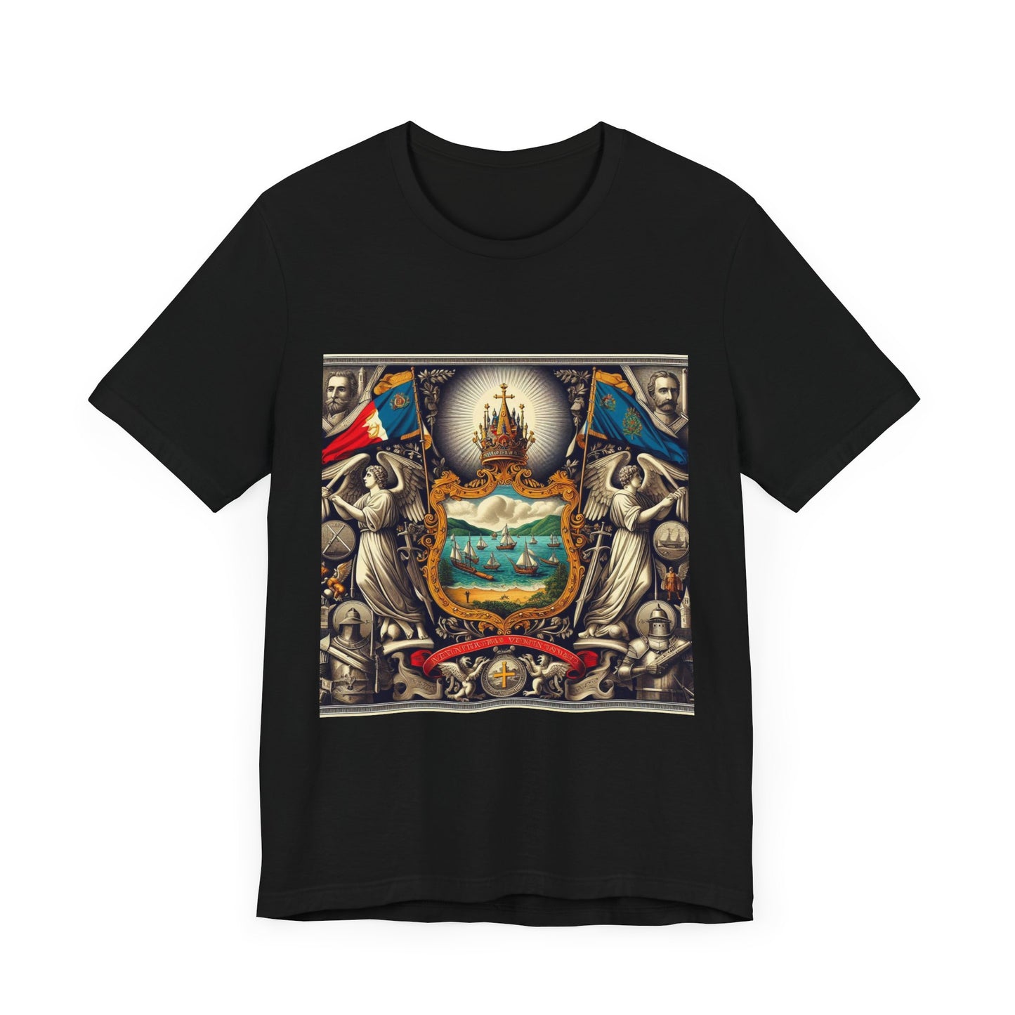 Vermont Vintage Christian Crusader - Unisex Jersey Tee - USA - 100% Charity Benefit - The God Vote Collection by Chris Rabalais