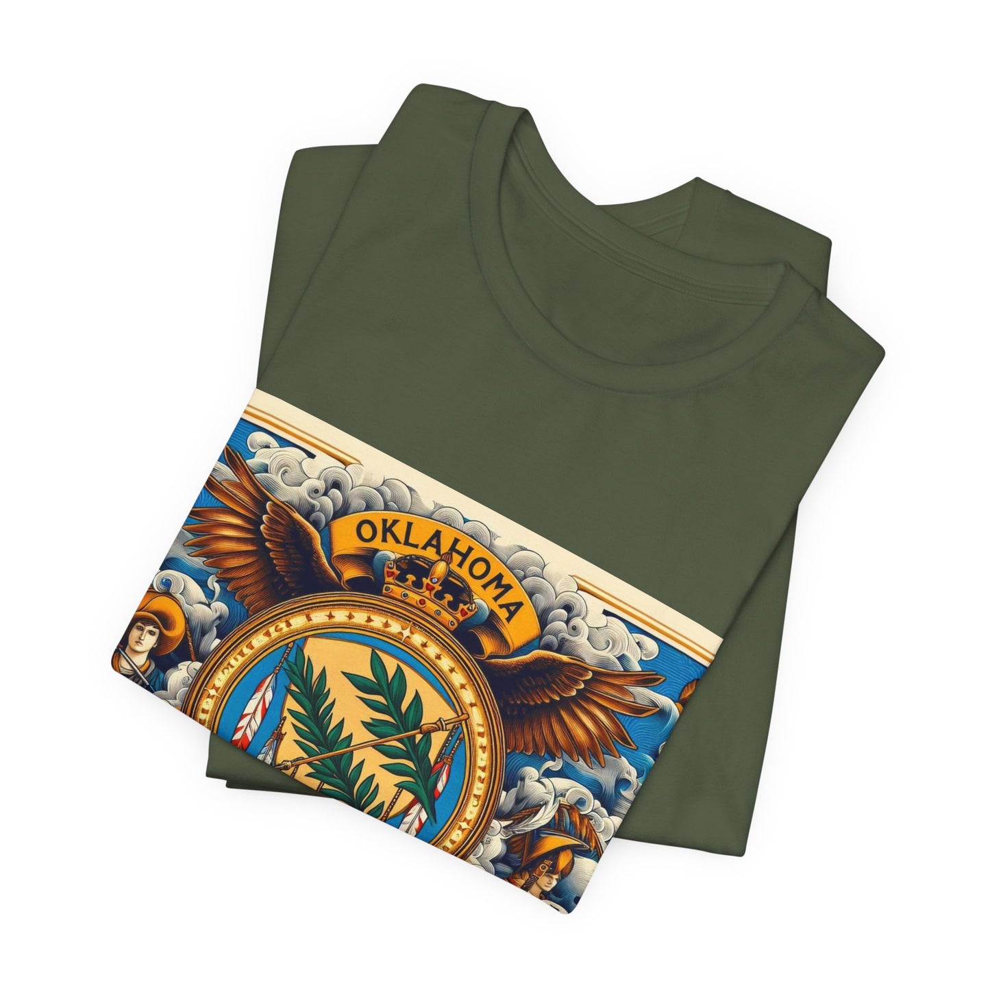 Oklahoma Vintage Christian Crusader - Unisex Jersey Tee - USA - 100% Charity Benefit - The God Vote Collection by Chris Rabalais