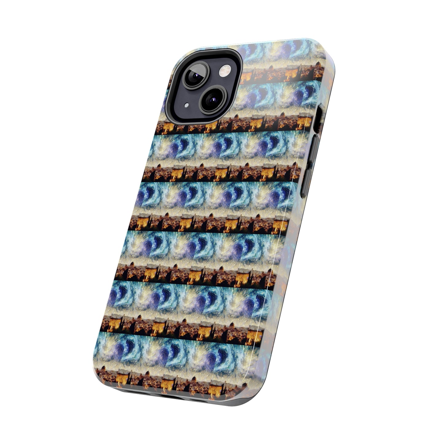 AImagination Collection iPhone Tough Case - "Starry Jerusalem" - The God Ball Originals by Chris Rabalais (2024)