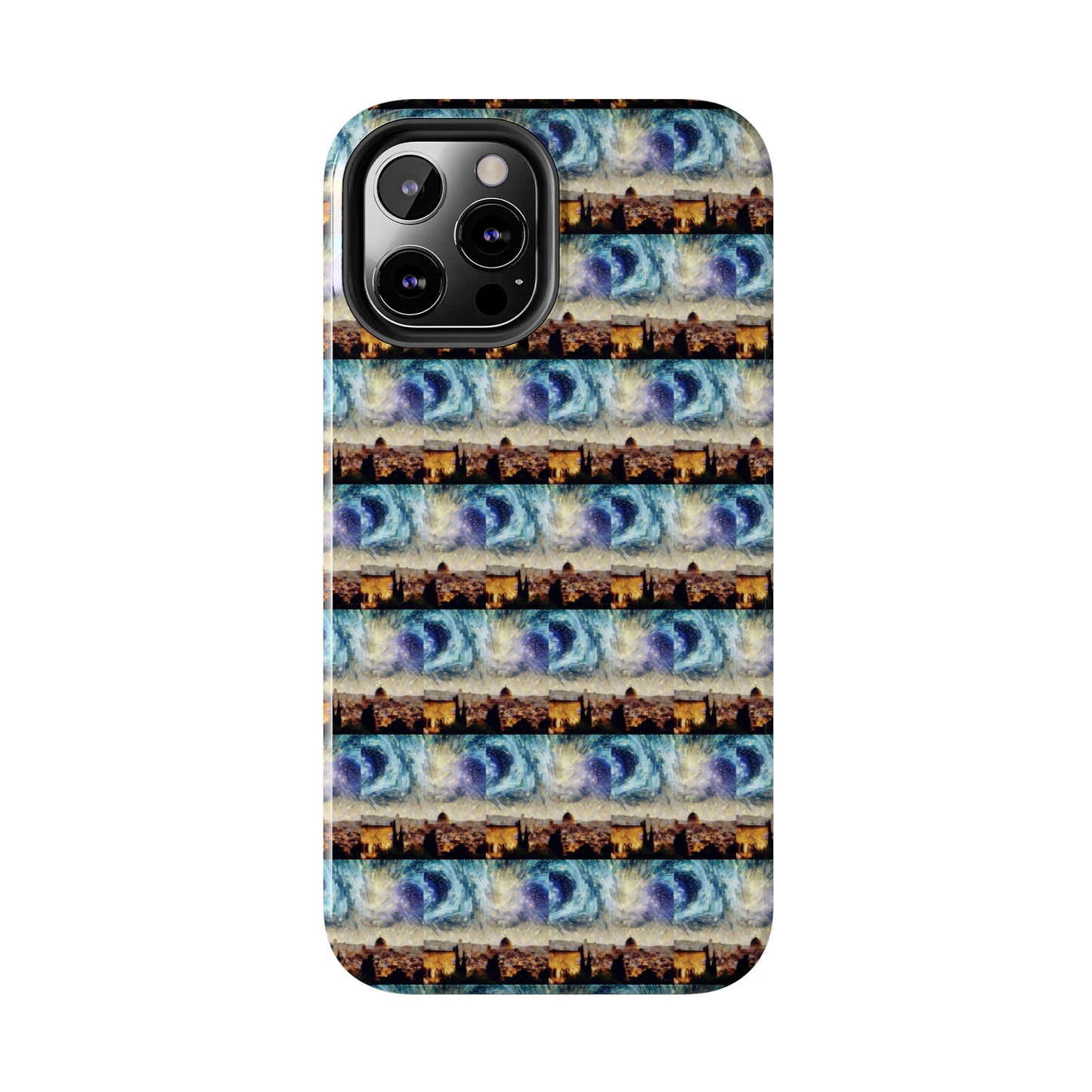 AImagination Collection iPhone Tough Case - "Starry Jerusalem" - The God Ball Originals by Chris Rabalais (2024)