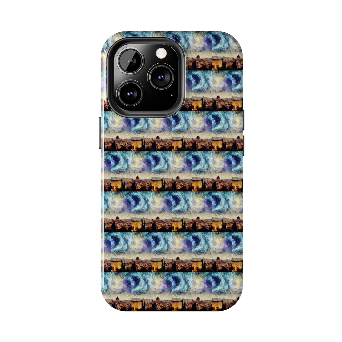 AImagination Collection iPhone Tough Case - "Starry Jerusalem" - The God Ball Originals by Chris Rabalais (2024)