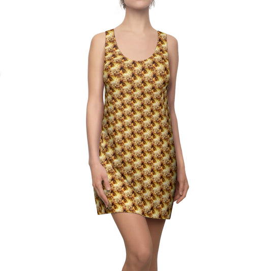 AImagination Women's Cut & Sew Racerback Dress (USA) - "The Golden Kingdom" - The God Ball Originals by Chris Rabalais (2024)