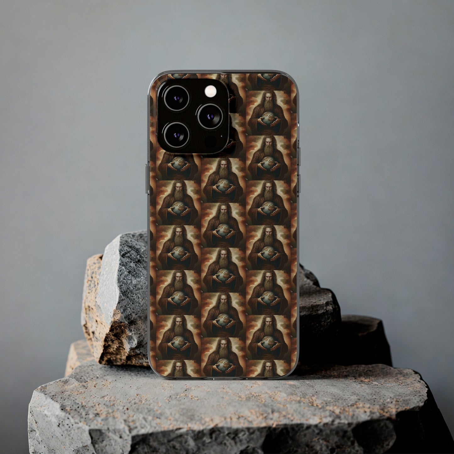 AImagination Collection Soft Phone Cases - "Yahweh's World" - The God Ball Originals by Chris Rabalais (2024)