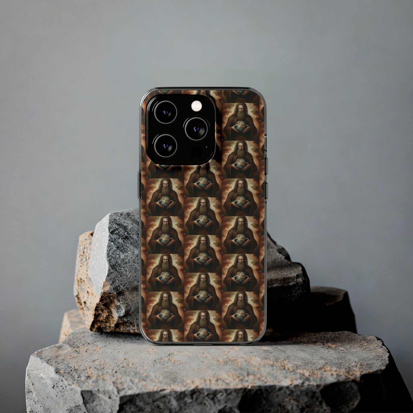 AImagination Collection Soft Phone Cases - "Yahweh's World" - The God Ball Originals by Chris Rabalais (2024)