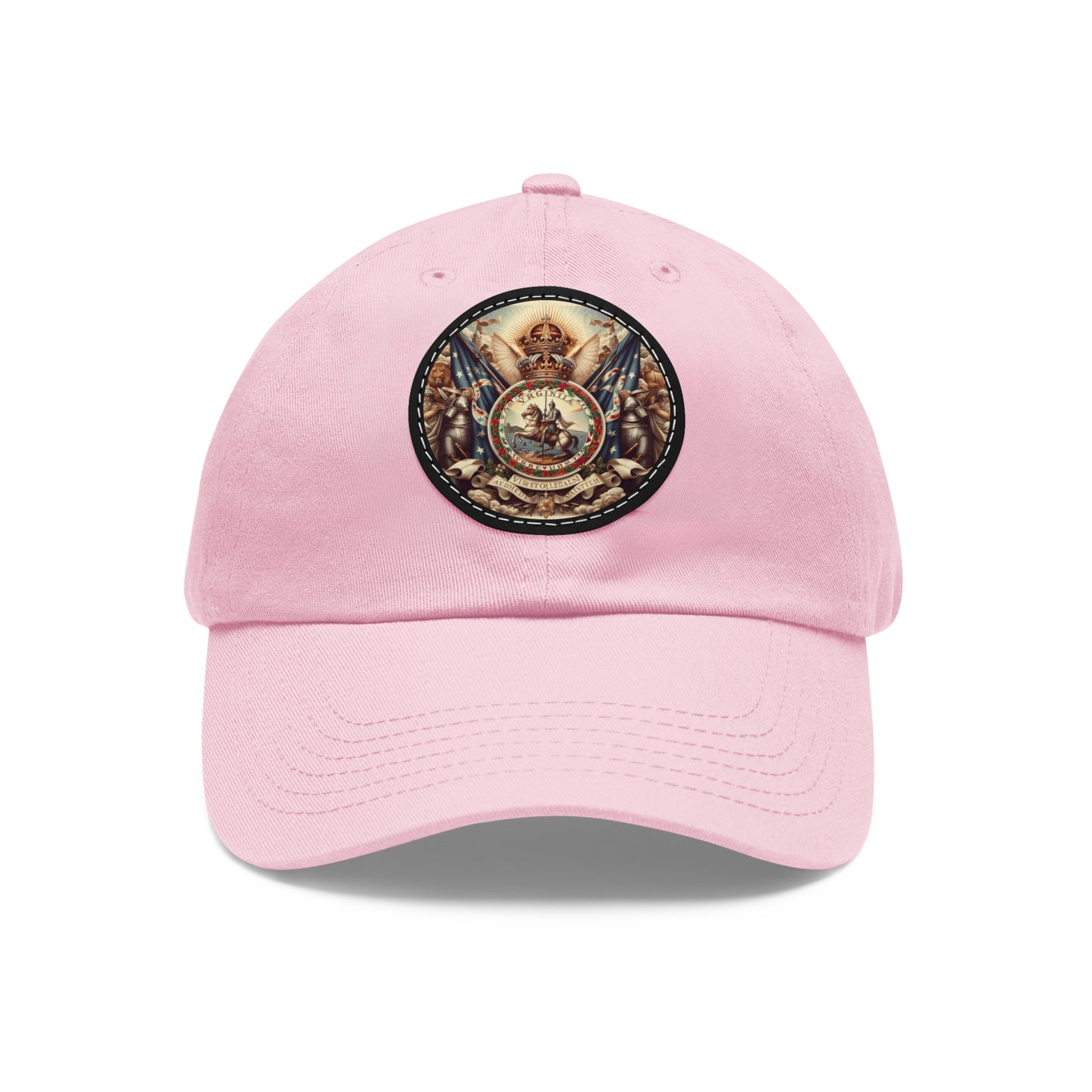 Virginia Vintage Christian Crusader Campaign Hat - Chino Twill Leather Logo - 100% Charity - The God Vote Collection by Chris Rabalais