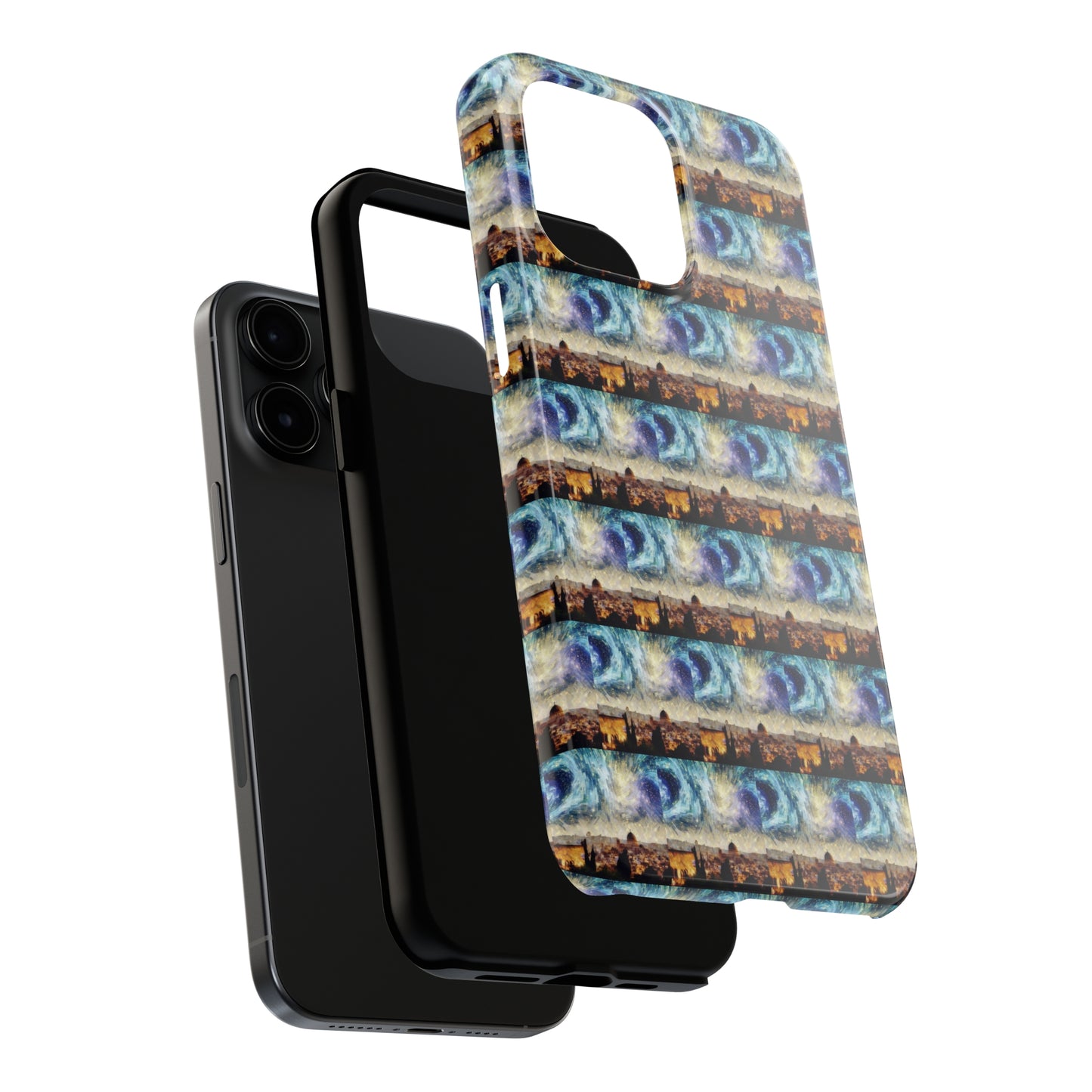 AImagination Collection iPhone Tough Case - "Starry Jerusalem" - The God Ball Originals by Chris Rabalais (2024)