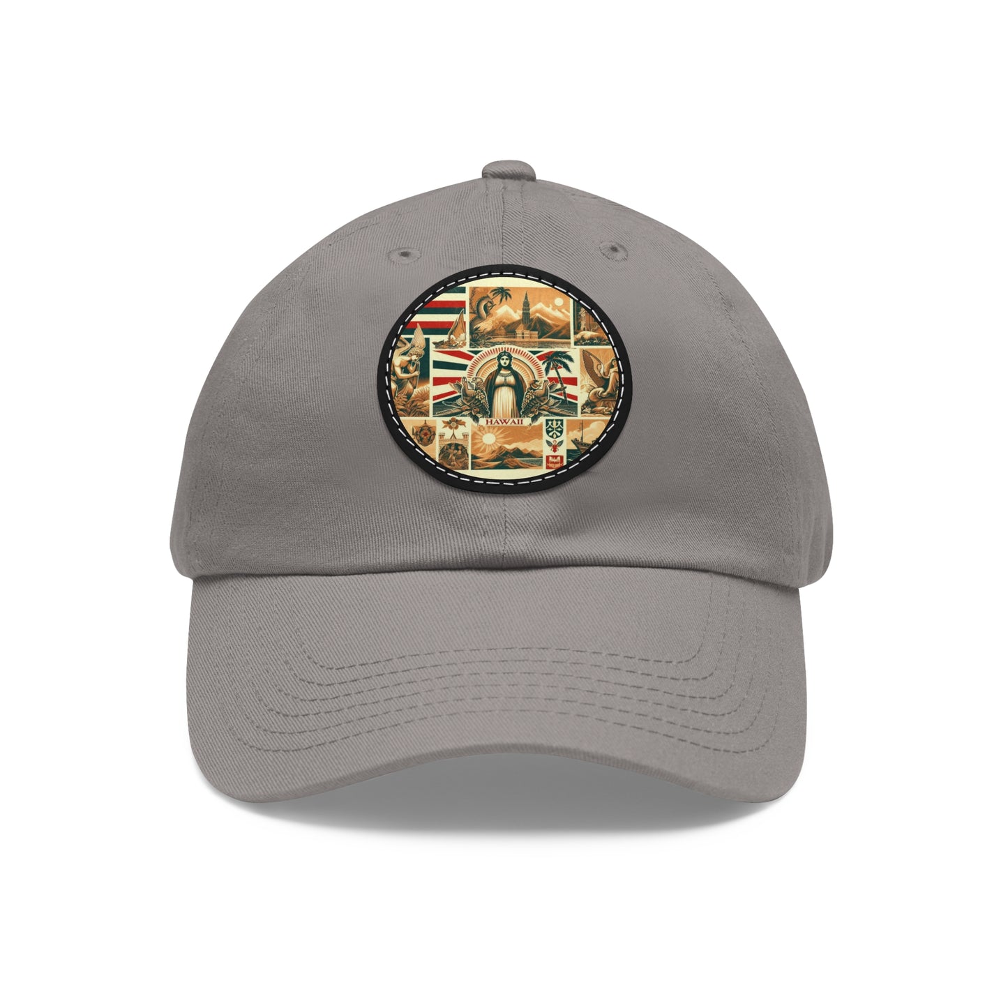 Hawaii Vintage Christian Crusader Campaign Hat - Chino Twill Leather Logo - 100% Charity - The God Vote Collection by Chris Rabalais