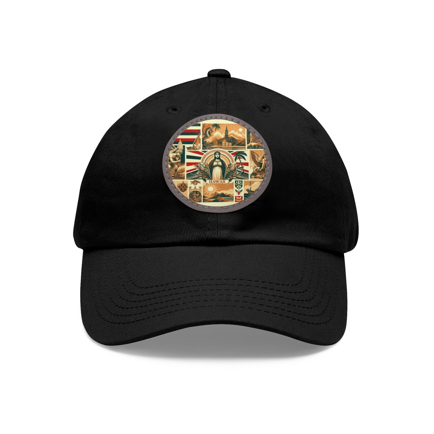 Hawaii Vintage Christian Crusader Campaign Hat - Chino Twill Leather Logo - 100% Charity - The God Vote Collection by Chris Rabalais