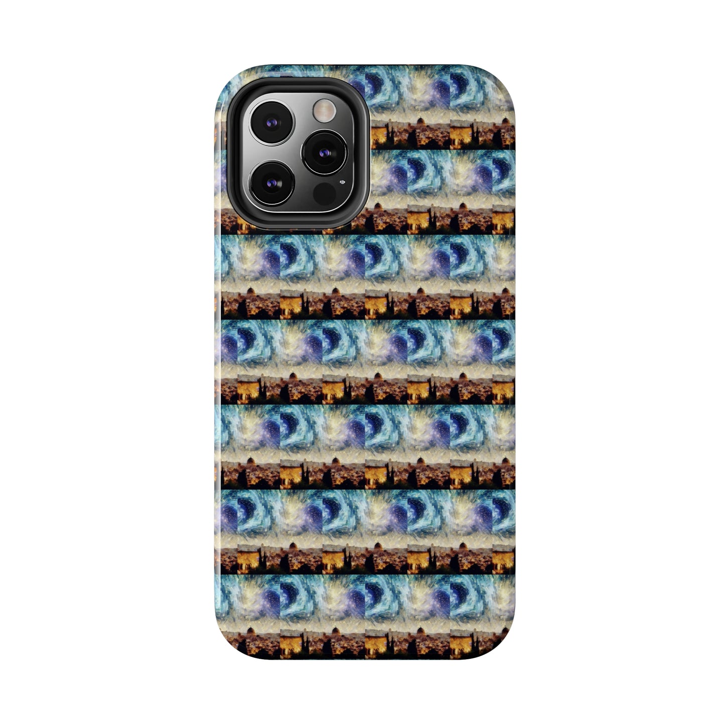 AImagination Collection iPhone Tough Case - "Starry Jerusalem" - The God Ball Originals by Chris Rabalais (2024)