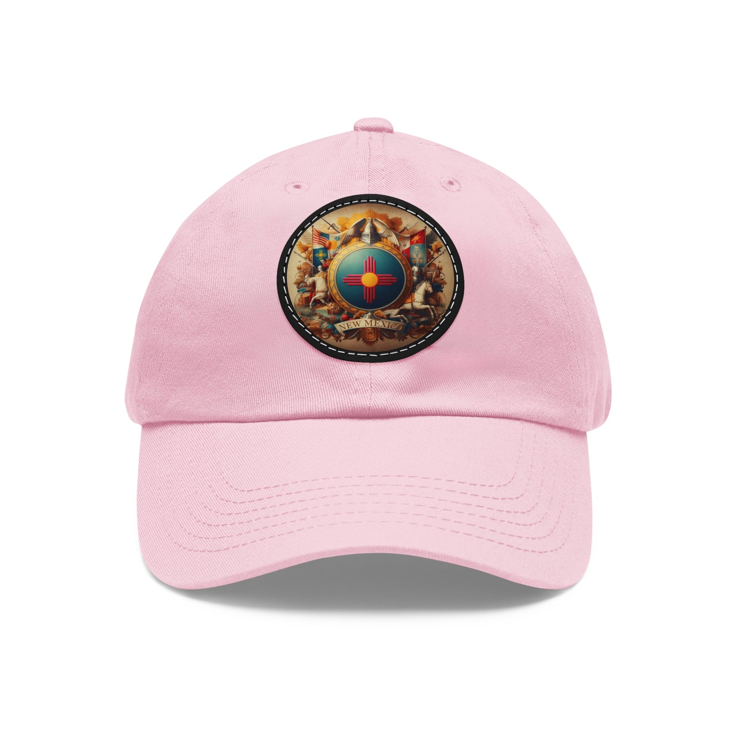 New Mexico Vintage Christian Crusader Campaign Hat - Chino Twill Leather Logo - 100% Charity - The God Vote Collection by Chris Rabalais