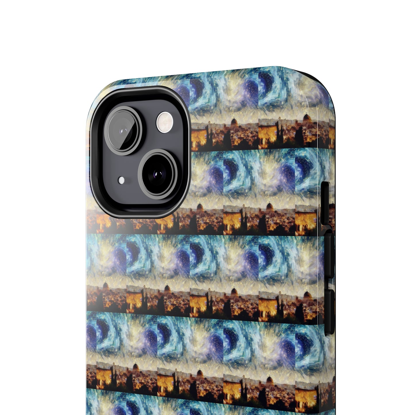 AImagination Collection iPhone Tough Case - "Starry Jerusalem" - The God Ball Originals by Chris Rabalais (2024)