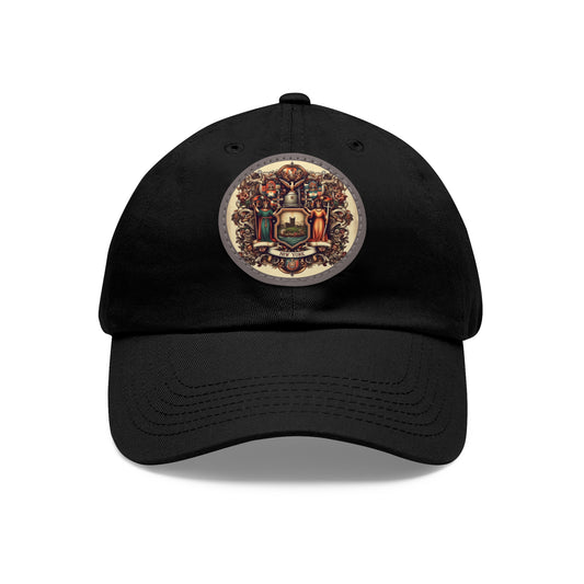 New York Vintage Christian Crusader Campaign Hat - Chino Twill Leather Logo - 100% Charity - The God Vote Collection by Chris Rabalais