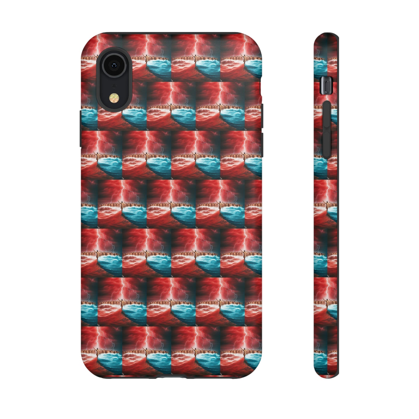 AImagination Collection iPhone Tough Case - "Standing in the Gap" - The God Ball Originals by Chris Rabalais (2024)