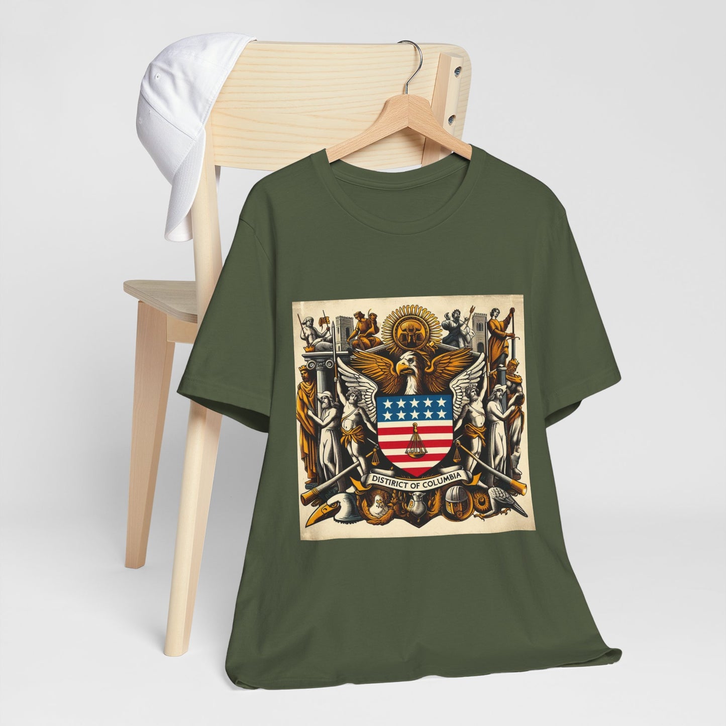 Washington DC Vintage Christian Crusader - Unisex Jersey Tee - USA - 100% Charity Benefit - The God Vote Collection by Chris Rabalais
