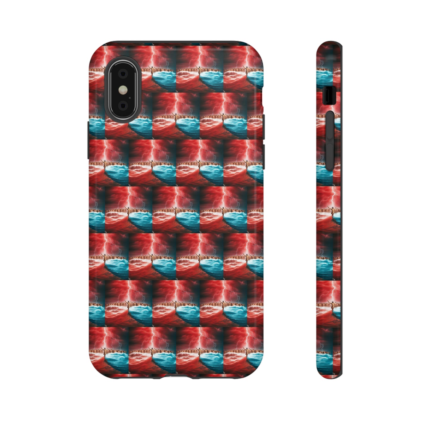 AImagination Collection iPhone Tough Case - "Standing in the Gap" - The God Ball Originals by Chris Rabalais (2024)