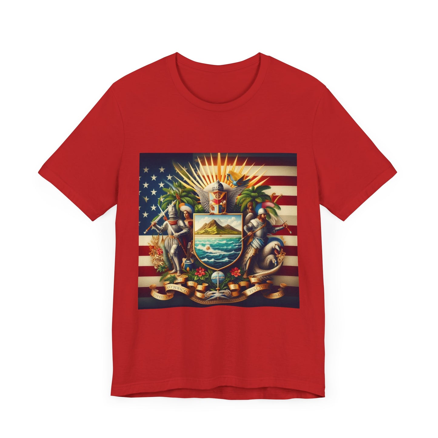 American Samoa Vintage Christian Crusader - Unisex Jersey Tee - USA - 100% Charity Benefit - The God Vote Collection by Chris Rabalais